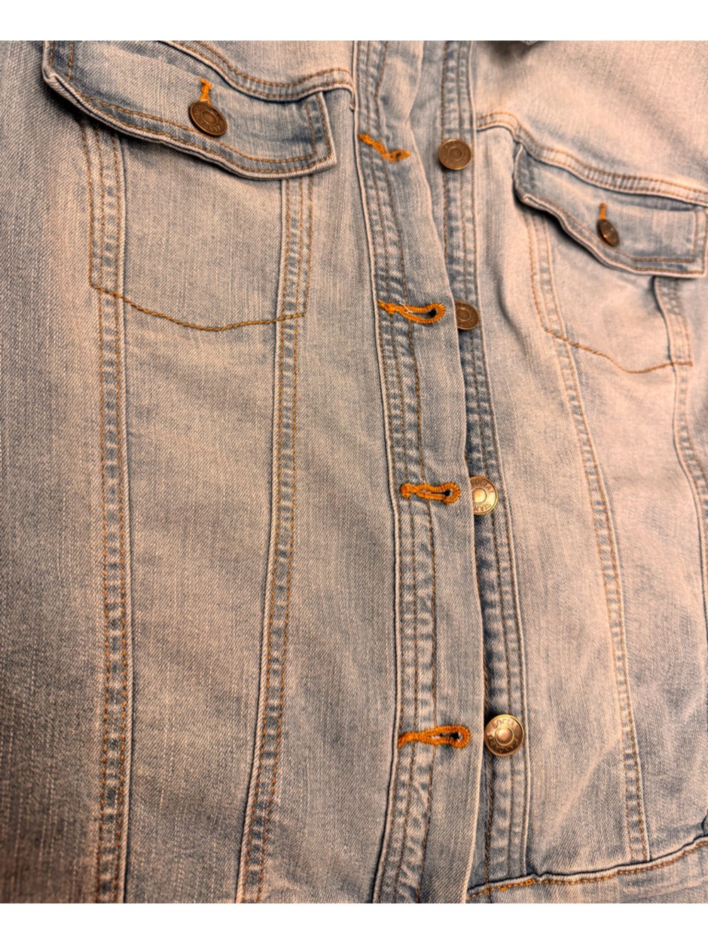 Light Blue Women's Denim Jacket - Classic Jean Coat - Picture 7 of 8